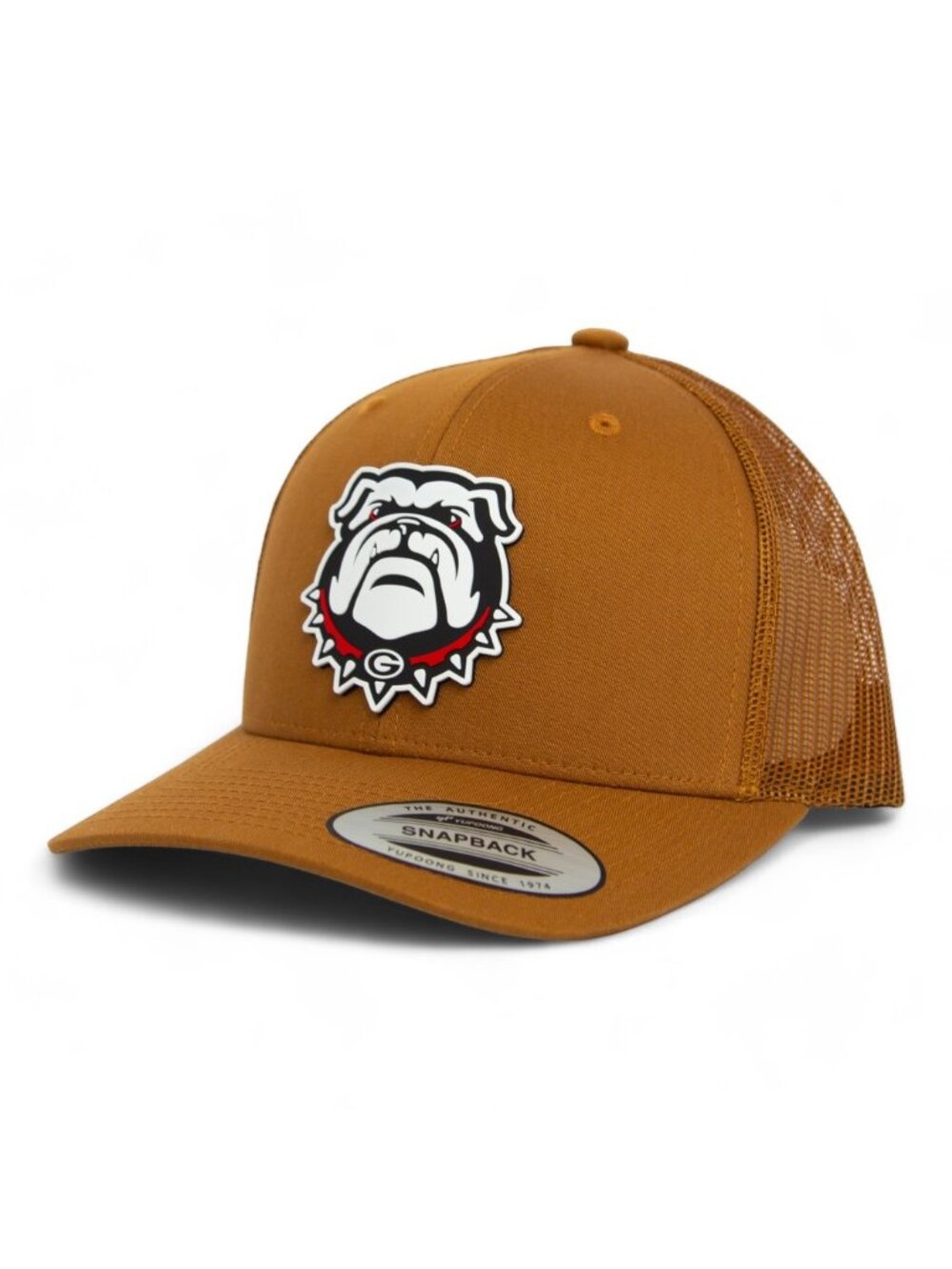 Georgia Bulldogs UGA 3D YP Snapback Trucker Hat- Carmel